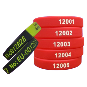 Seri Numaralı Silikon Bileklik SRN001