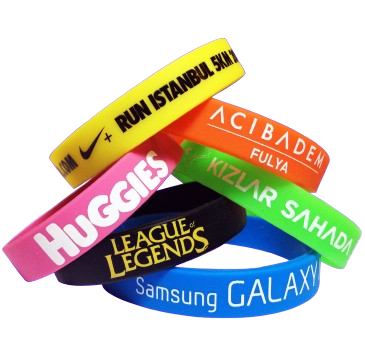 Düz Baskılı Silikon Bileklik DB001
